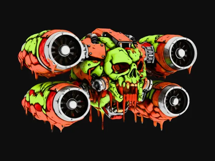 3D model for Quad-Turbine Skull