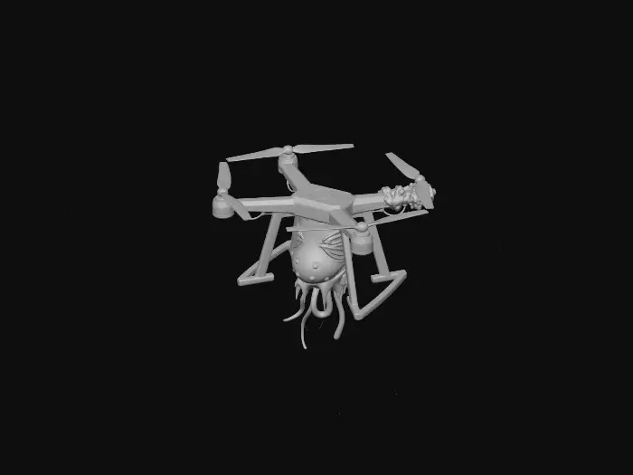 3D model for headless Zombie bio Drone
