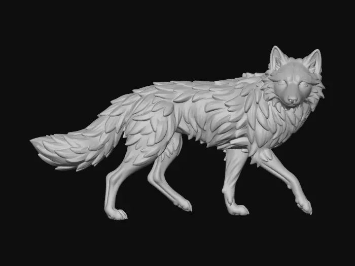3D model for Ashen Moonwolf