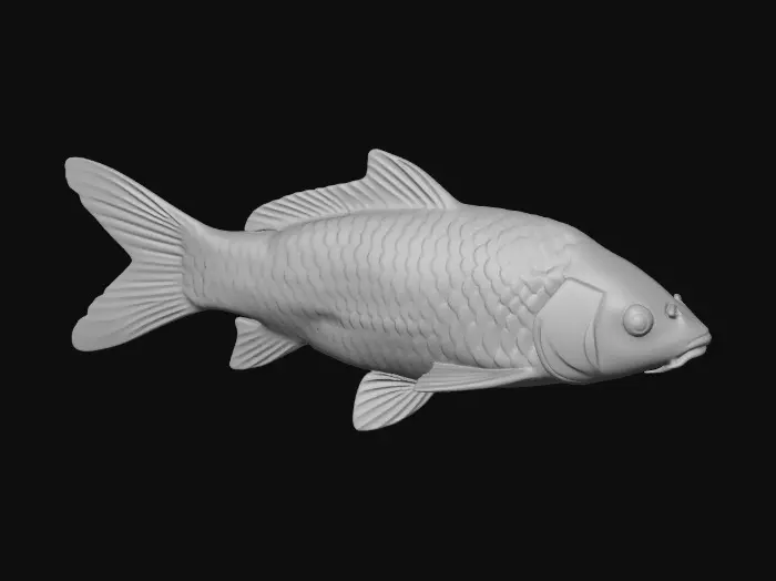 3D model for Crimson Patch Koi