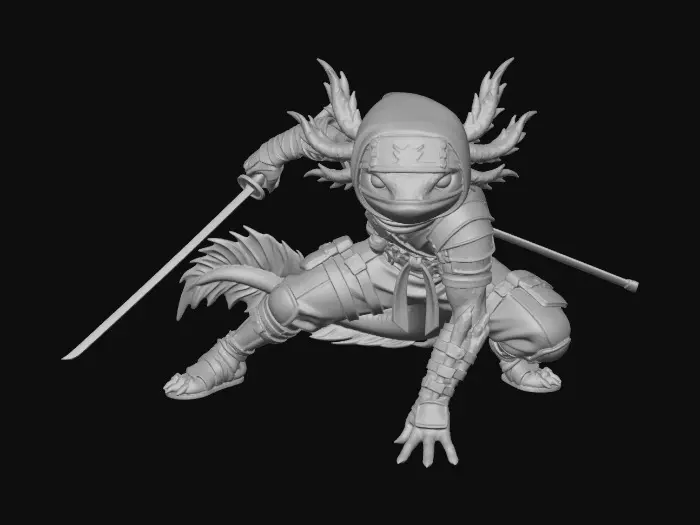 3D model for Axolotl Ninja