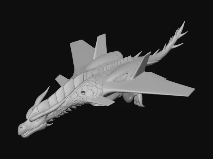 3D model for Crimson Jet Dragon