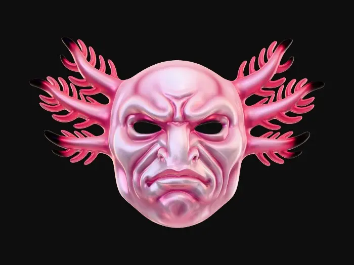 3D model for Coral Demon Mask