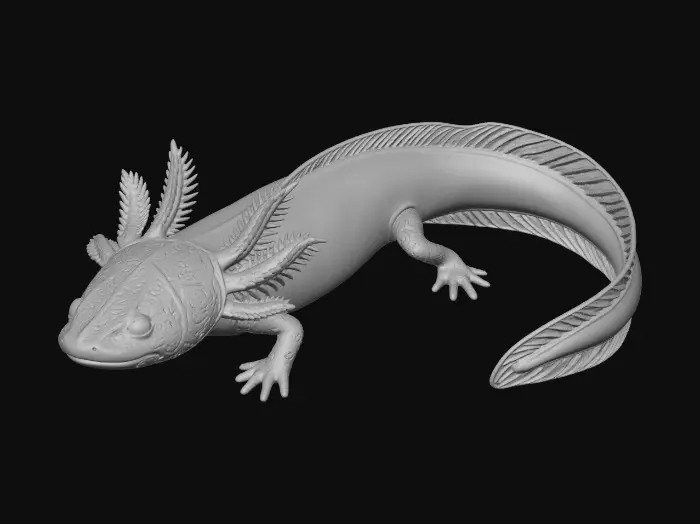 3D model for Gilded GemscaleA xolotl