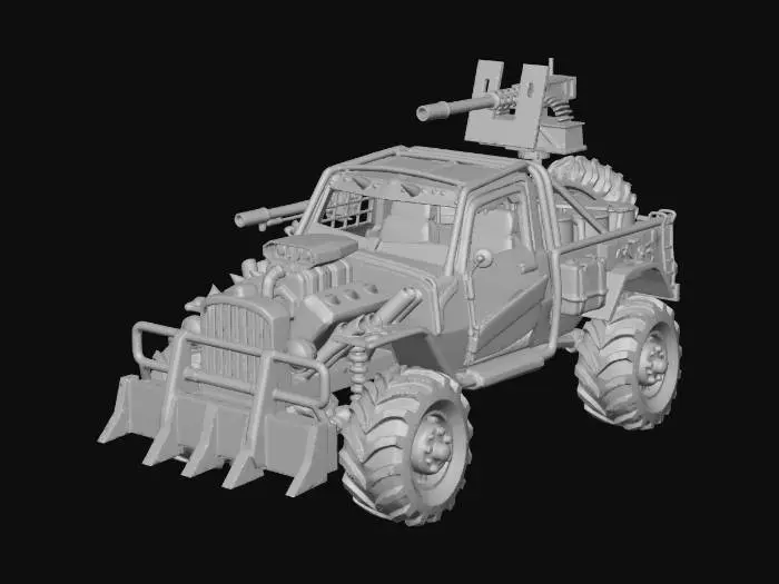 3D model for Wasteland War Wagon