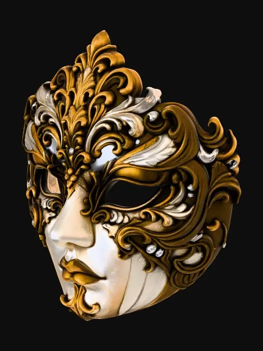 3D model for shiny mask