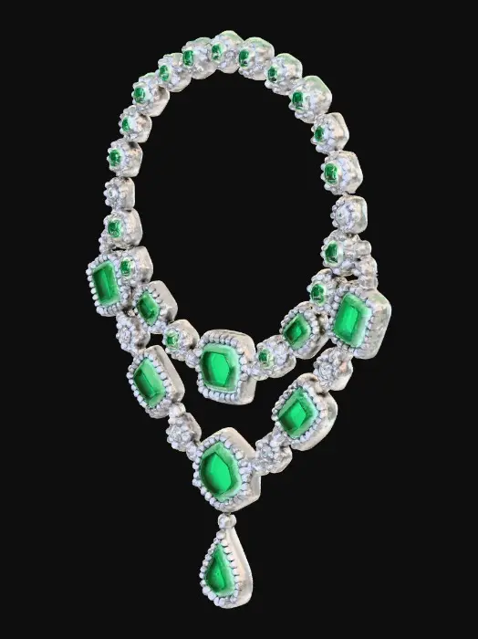 3D model for Emerald Elegance Necklace