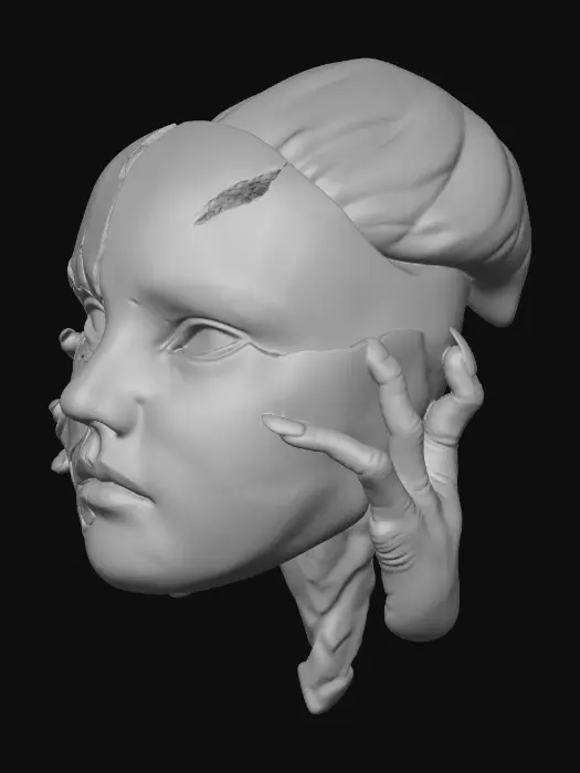 3D model for Alien Maske