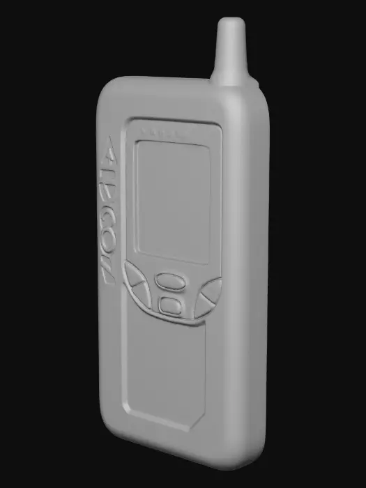 3D model for Vintage Nokia Goldphone