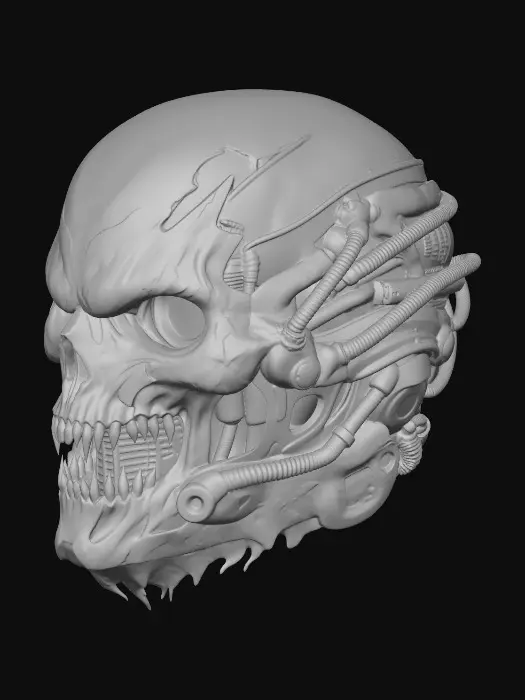 3D model for Infernal Automaton Skull