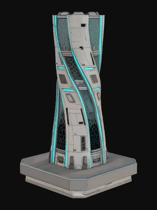 3D model for Neon Helix Spire