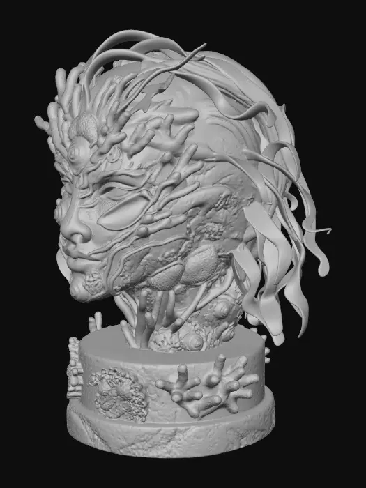 3D model for Coral Crowned Oracle