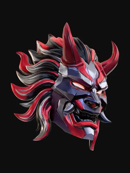 3D model for Crimson Oni Mask