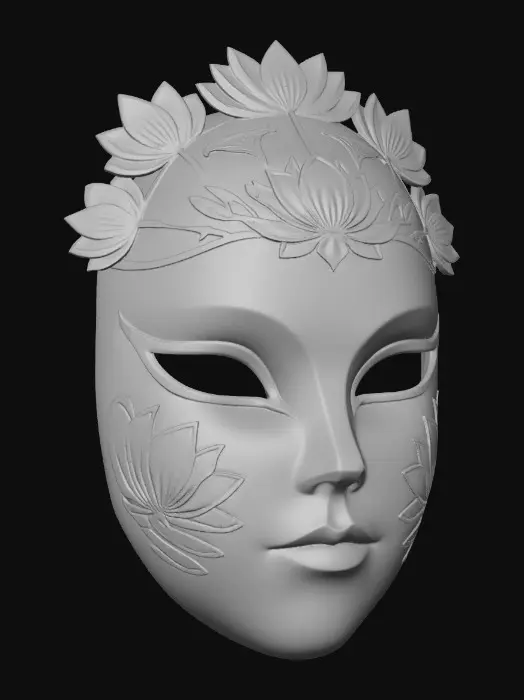3D model for Lotus Crown Mask