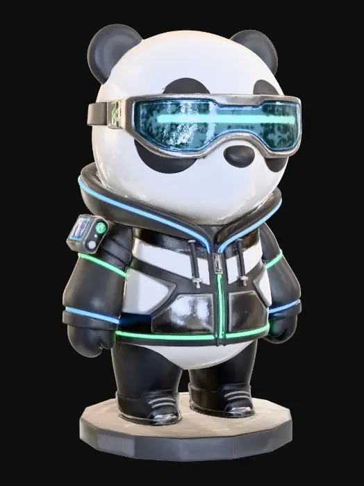 3D model for Neon Panda Voyager