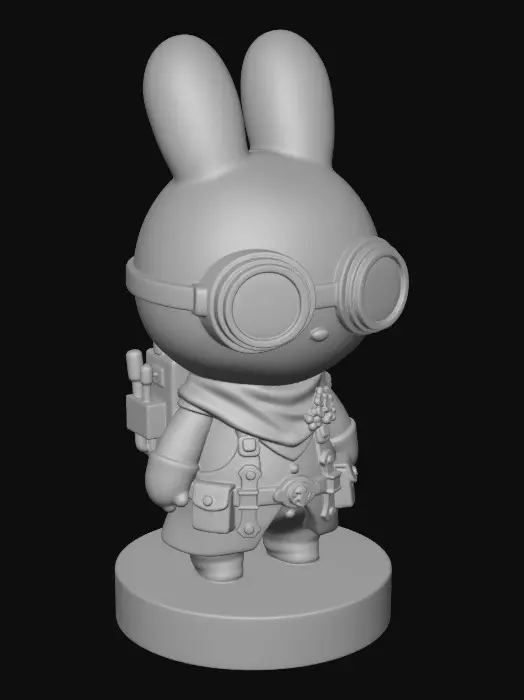 3D model for Bronze Steampunk Bunny