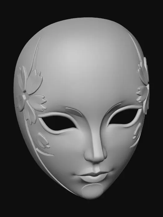 3D model for Aurora Petal Mask