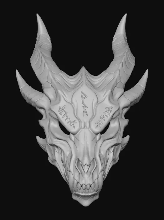3D model for Emberbound Dragon Skull