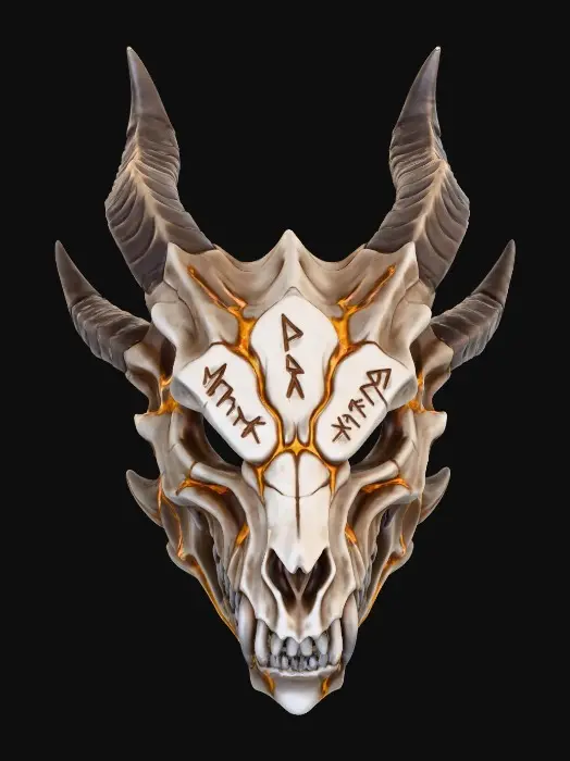 3D model for Emberbound Dragon Skull