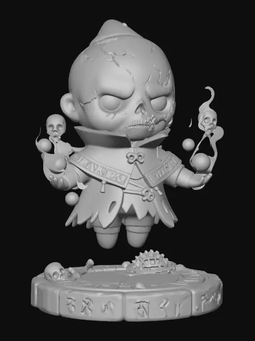 3D model for Zomb mage figur