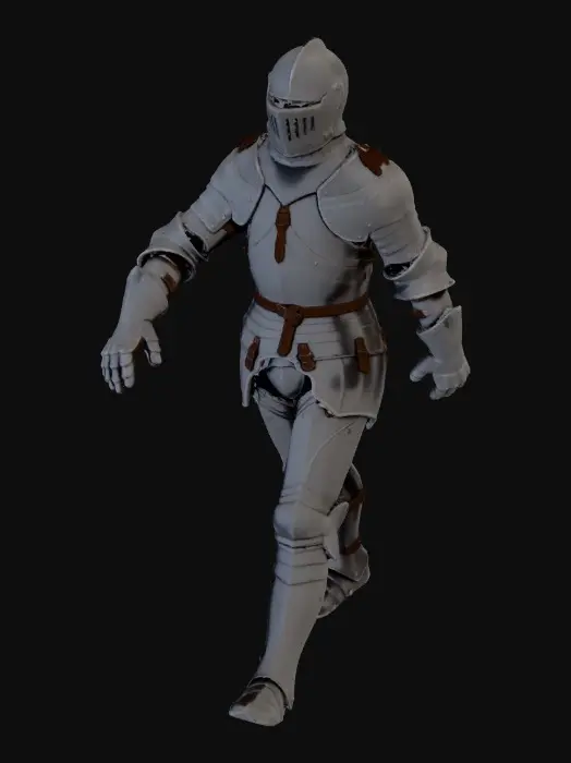3D model for medieval knight