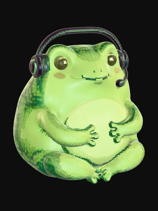 3D model for Streamer Frog