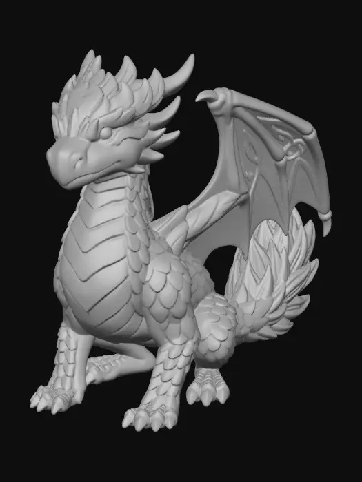 3D model for Dragon_red
