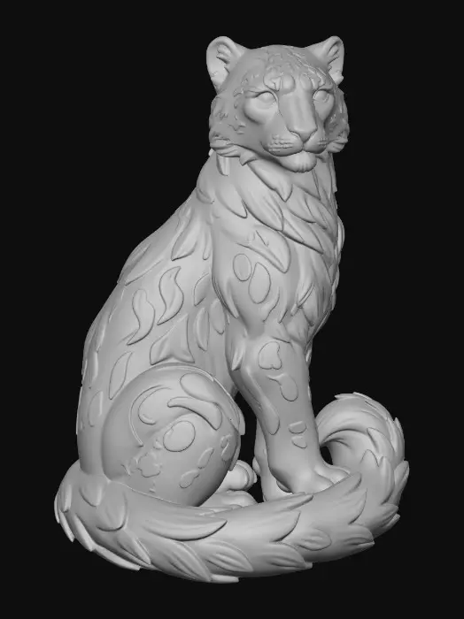 3D model for Icebound Snow Leopard
