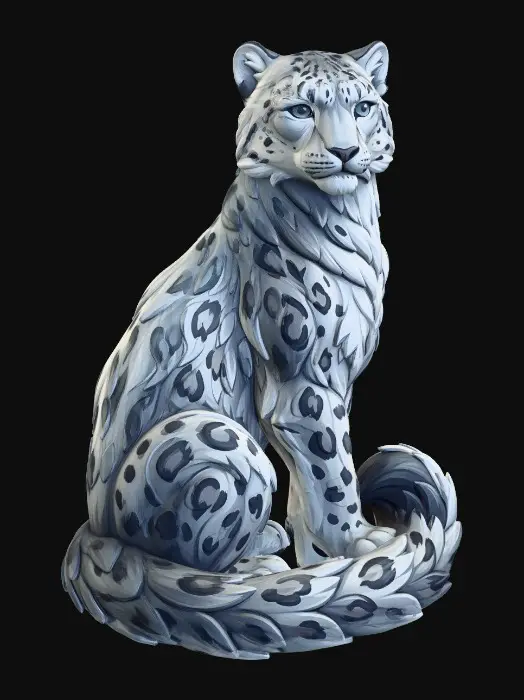 3D model for Icebound Snow Leopard