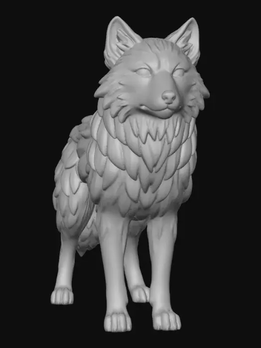3D model for Moonshadow Wolf
