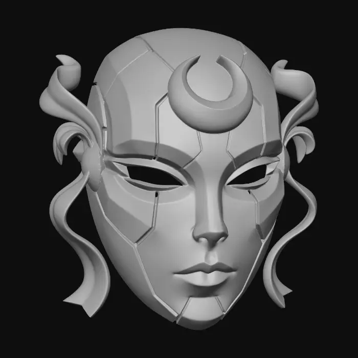 3D model for Crescent Crown Mask