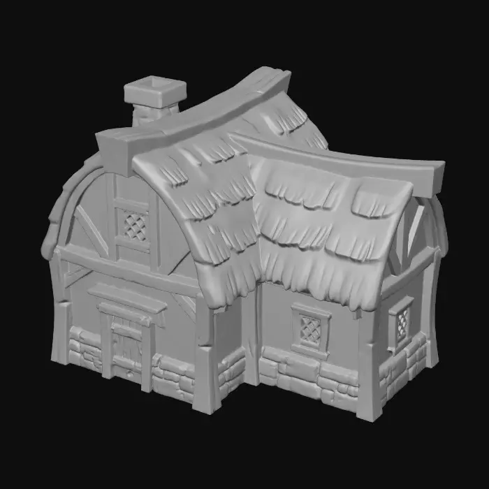 3D model for Thatched Cottage