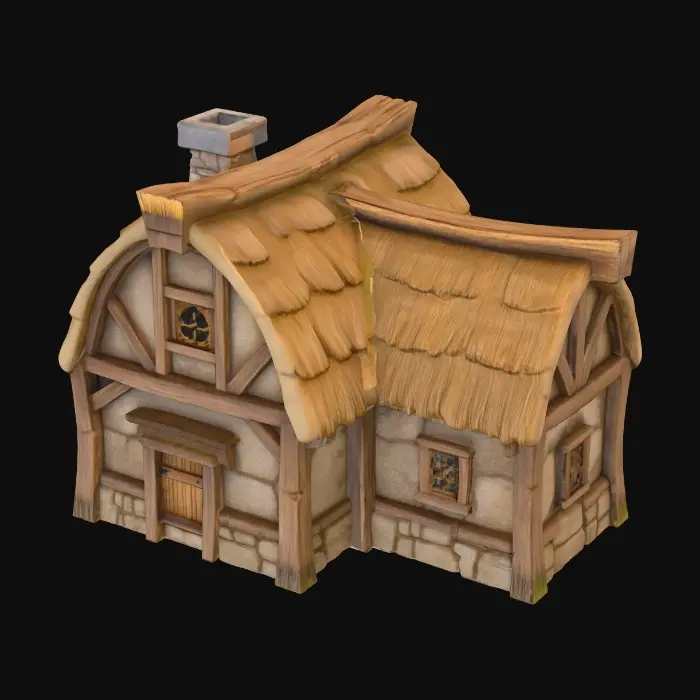 3D model for Thatched Cottage
