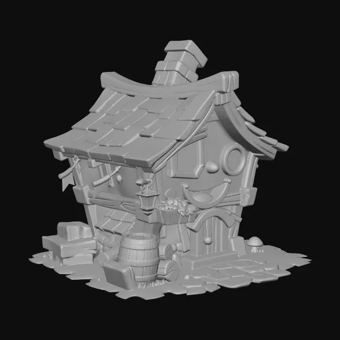 3D model for toon-house