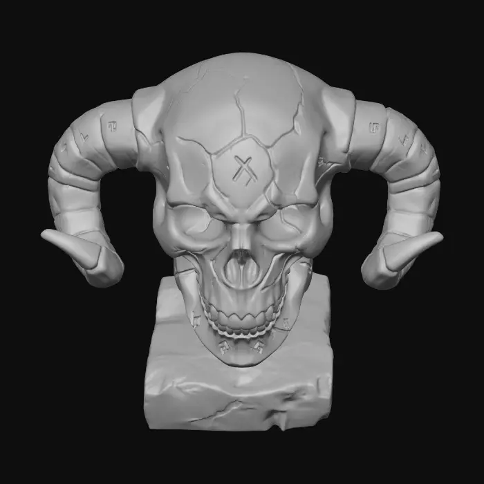 3D model for skull mask fantasy