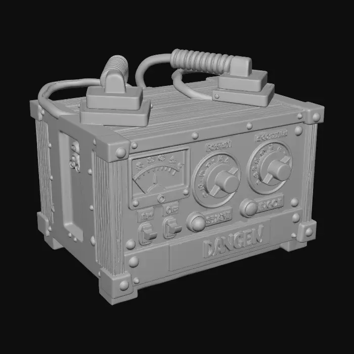 3D model for Voltage Hazard Console