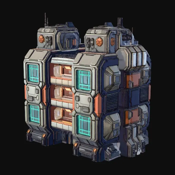 3D model for Neon Modular Outpost