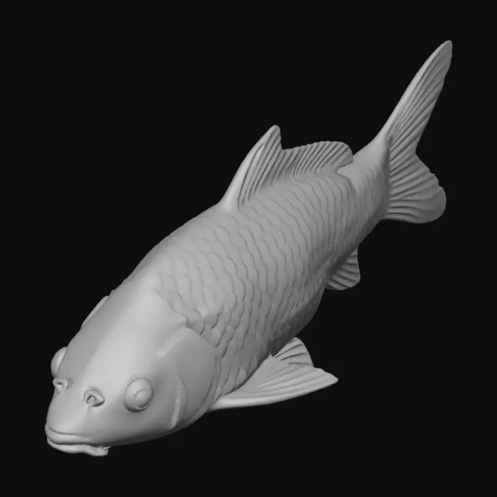 3D model for Crimson Patch Koi