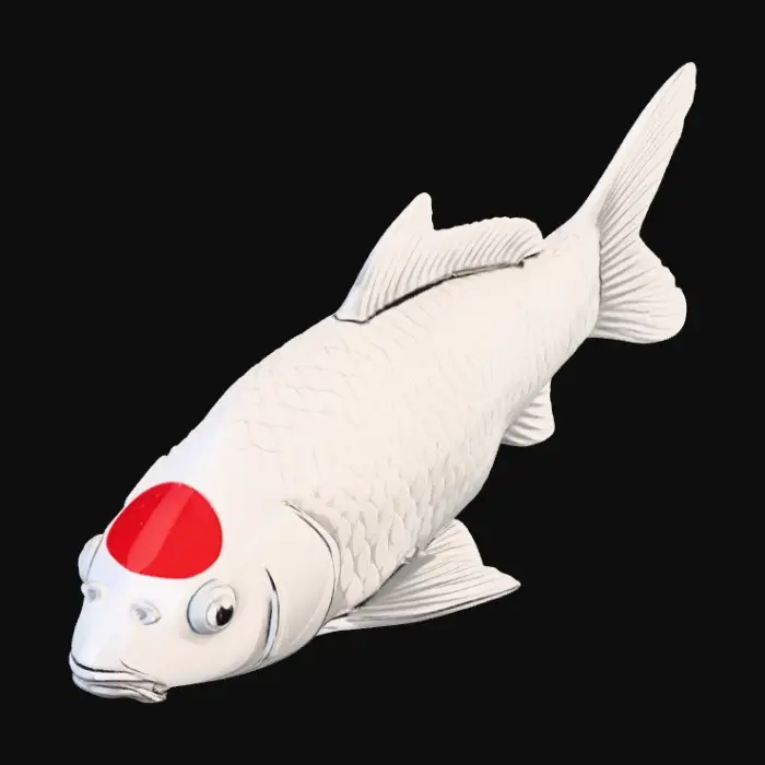 3D model for Crimson Patch Koi