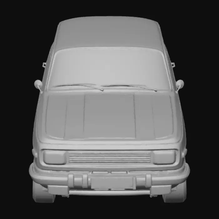 3D model for Vintage Sedan Line Drawing