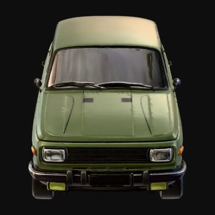 3D model for Vintage Sedan Line Drawing