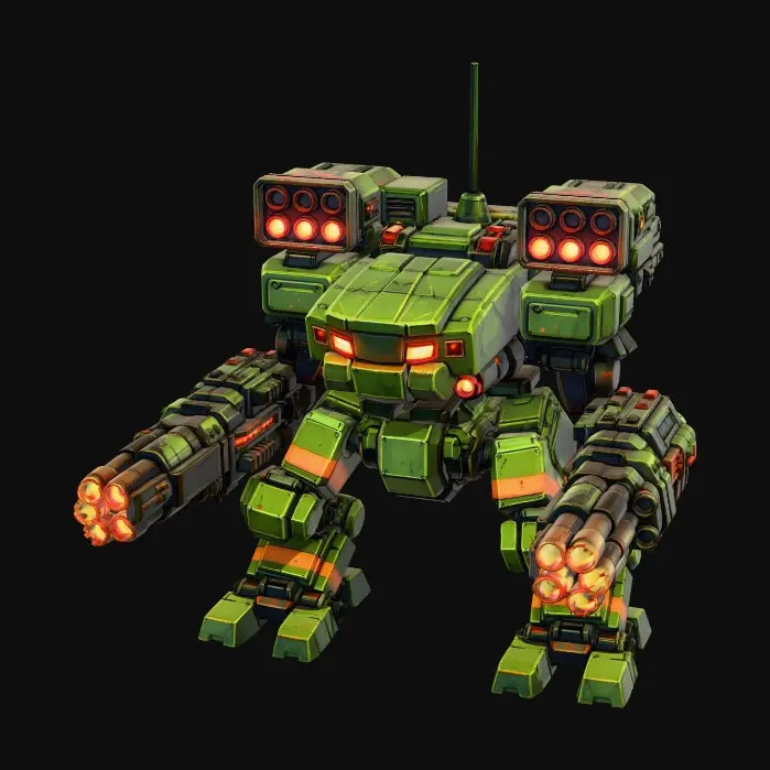 3D model for Emerald Siege Mech