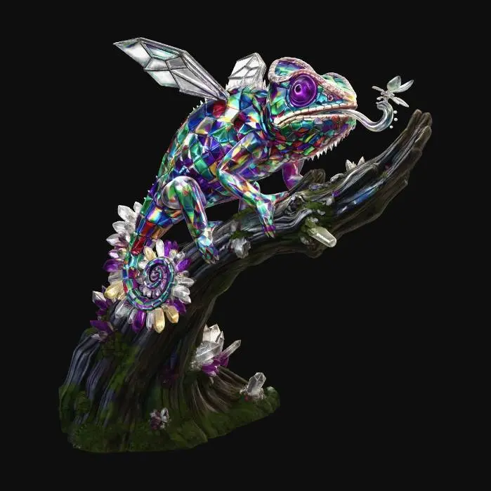 3D model for Prismatic Crystal Dragon