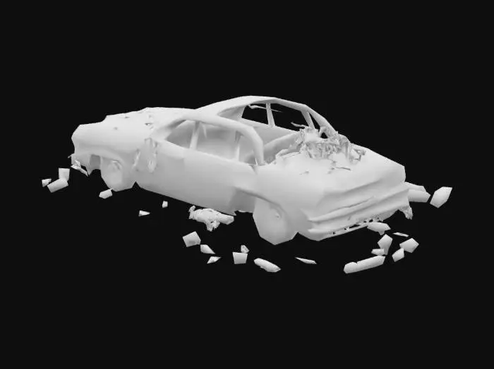 3D model for Post-Apocalyptic Art