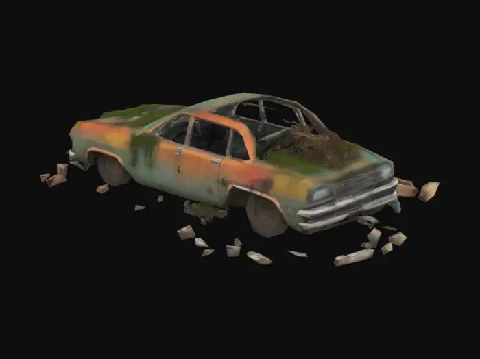 3D model for Post-Apocalyptic Art