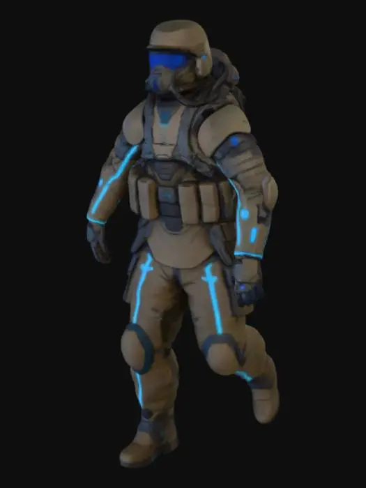 3D model for Hazmat Warrior