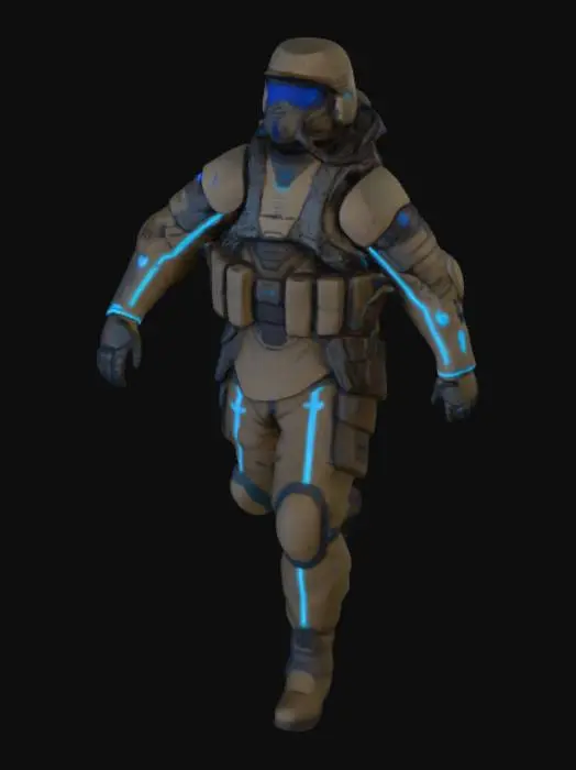 3D model for Hazmat Warrior