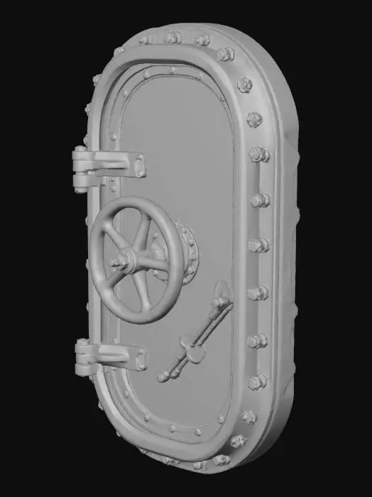 3D model for Submarine hatch door