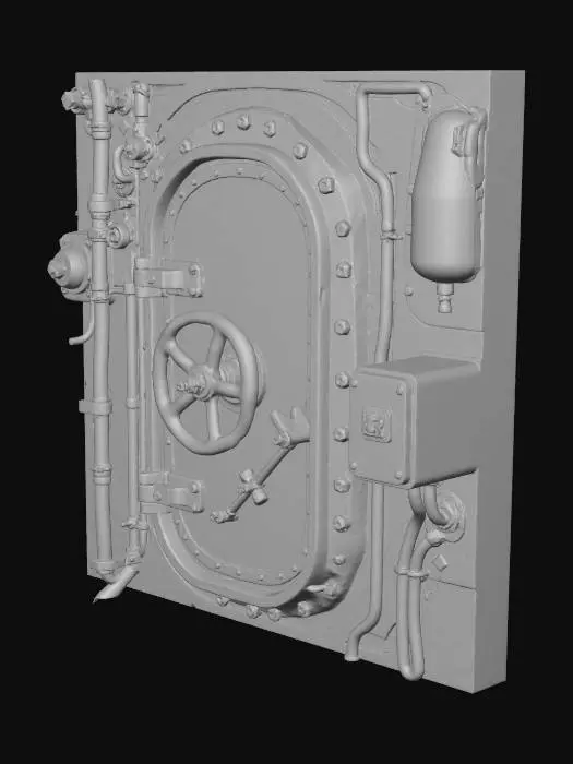 3D model for Submarine hatch door