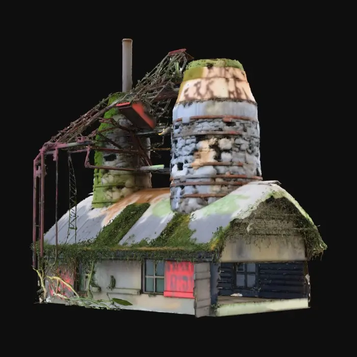 3D model for Abandoned Factory Overgrowth